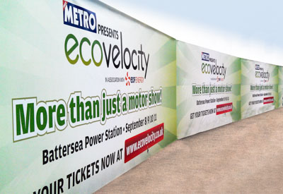 Exterior hoardings from Perton Signs