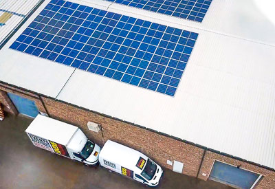 Perton Signs show their commitment to the environment with Solar Panels